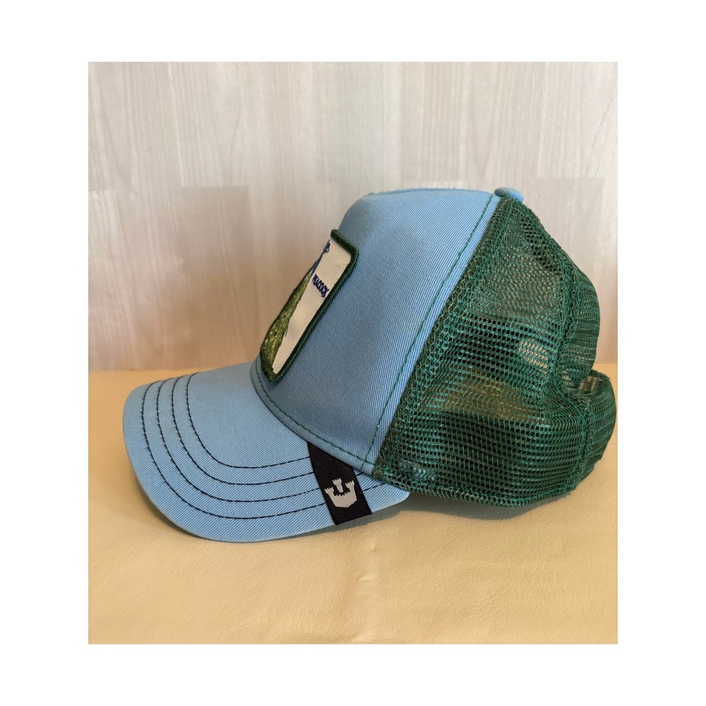 Goorin Bros Mens Trucker Hat Animal Farm Peacock One Size Blue Green Snapback - Picture 3 of 11